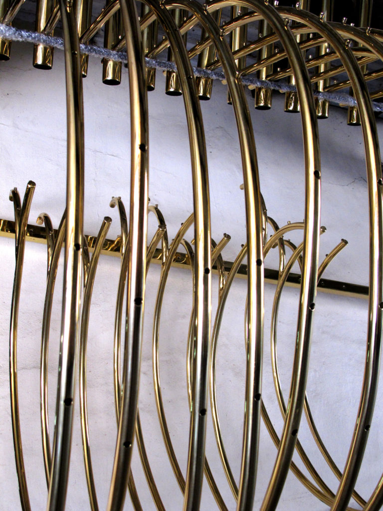 ccp chandelier brass arms