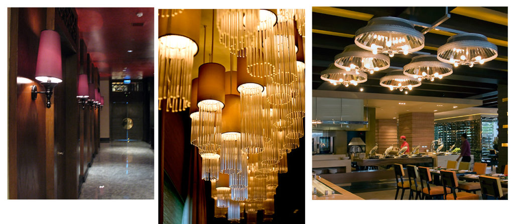 fabricated hotel lamps